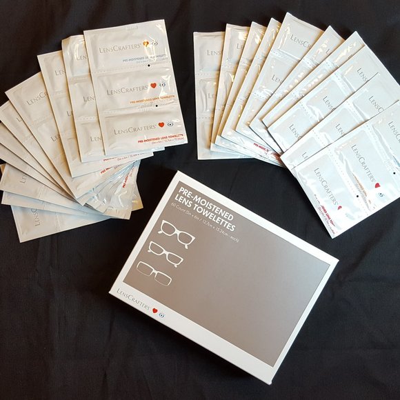 LensCrafters LENS WIPES - (3x) 60 Packs - Crafters Cleaner, camera, phone - Picture 2 of 7